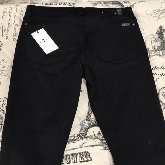 7 For All Mankind Flocked Floral Skinny Jeans - Picture 10 of 11